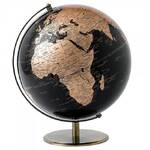 DAMAGED BOX - Enesco Globe Collection - Black & Copper 30cm Globe
