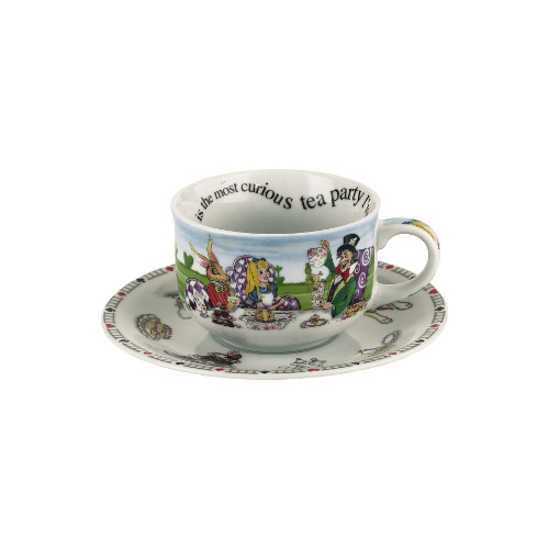 DAMAGED BOX - Cardew Design Alice In Wonderland Teacup and Saucer - Set of 2