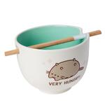 DAMAGED BOX - Pusheen Very Hungry Ramen Bowl with Chopsticks