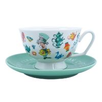 DAMAGED BOX - Half Moon Bay Disney - Cup & Saucer Set - Alice In Wonderland