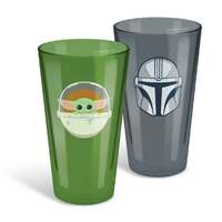DAMAGED BOX - Star Wars: The Mandalorian - Coloured Conical Glasses Set Of 2