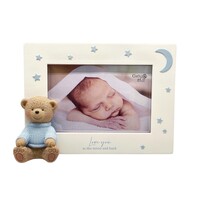 DAMAGED BOX - Moon And Back Blue Bear - Photo Frame