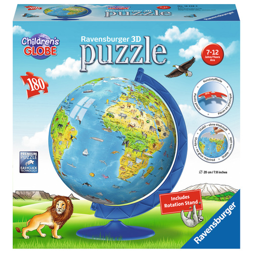 DAMAGED BOX - Ravensburger 3D Puzzle 180pc - Children's Globe