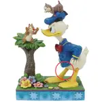 IMPERFECT FINISH - Jim Shore Disney Traditions - Donald Duck - Donald With Chip & Dale