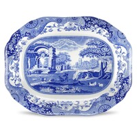 IMPERFECT FINISH - Spode Blue Italian - Oval Platter - 41cm