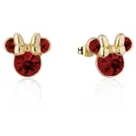 Disney Couture Kingdom - Minnie Mouse - January Birthstone Stud Earrings Yellow Gold