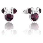 Disney Couture Kingdom - Minnie Mouse - February Birthstone Stud Earrings Silver