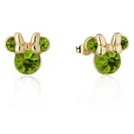 Disney Couture Kingdom - Minnie Mouse - August Birthstone Stud Earrings Yellow Gold