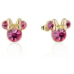 Disney Couture Kingdom - Minnie Mouse - October Birthstone Stud Earrings Yellow Gold