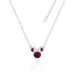 Disney Couture Kingdom - Minnie Mouse - January Birthstone Necklace Silver