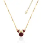 Disney Couture Kingdom - Minnie Mouse - January Birthstone Necklace Yellow Gold