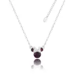Disney Couture Kingdom - Minnie Mouse - February Birthstone Necklace Silver