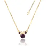 Disney Couture Kingdom - Minnie Mouse - February Birthstone Necklace Yellow Gold