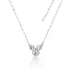 Disney Couture Kingdom - Minnie Mouse - April Birthstone Necklace Silver