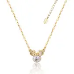 Disney Couture Kingdom - Minnie Mouse - April Birthstone Necklace Yellow Gold