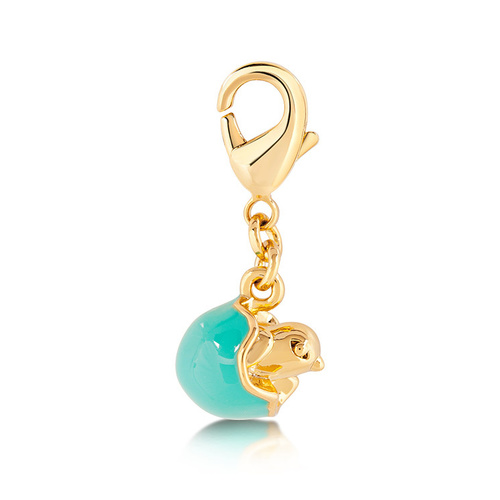 Disney Couture Kingdom - Tinker Bell - Bird Necklace Charm Yellow Gold