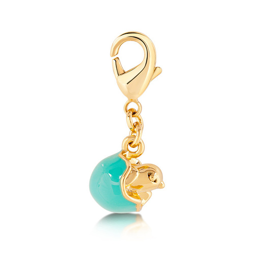 Disney Couture Kingdom - Tinkerbell - Bird Necklace Charm Yellow Gold