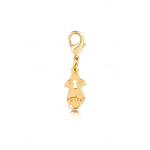 Disney Couture Kingdom - Cinderella - Door Handle Necklace Charm Yellow Gold