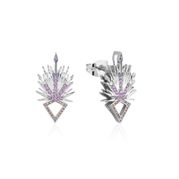 Disney Couture Kingdom - Frozen 2 - Elsa Ice Crystal Earrings White Gold