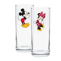 Disney - Mickey & Minnie Mouse Highball Glasses Set of 2