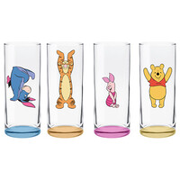 Disney - Winnie the Pooh Characters Highball Glasses Set of 4