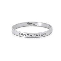 Disney Couture Kingdom Junior - Tangled - Rapunzel Follow Your Own Light Bangle White Gold