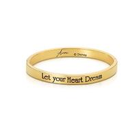 Disney Couture Kingdom Junior - Sleeping Beauty - Princess Aurora To Let Your Heart Dream Bangle Yellow Gold