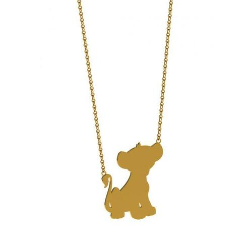 Disney Couture Kingdom - The Lion King - Simba Necklace Yellow Gold