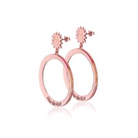 Disney Couture Kingdom - The Lion King - Hear Me Roar Hoop Earrings Rose Gold