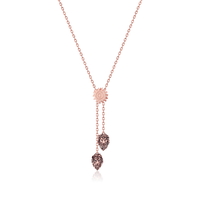 Disney Couture Kingdom - The Lion King - Simba Vs Scar Necklace Rose Gold