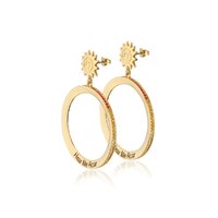 Disney Couture Kingdom - The Lion King - Hear Me Roar Hoop Earrings Yellow Gold