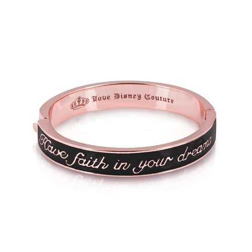 Disney Couture Kingdom - Tinkerbell - Black Dreams Bangle Rose Gold