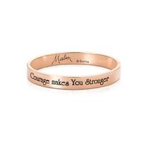 Disney Couture Kingdom - Princess Mulan Courage Makes You Stronger Bangle Rose Gold