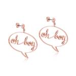 Disney Couture Kingdom - Mickey Mouse - Oh Boy Earrings Rose Gold