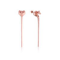 Disney Couture Kingdom - Aladdin - Jafar Snake Staff Earrings Rose Gold