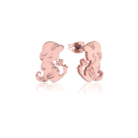 Disney Couture Kingdom - Aladdin - Princess Jasmine Stud Earrings Rose Gold