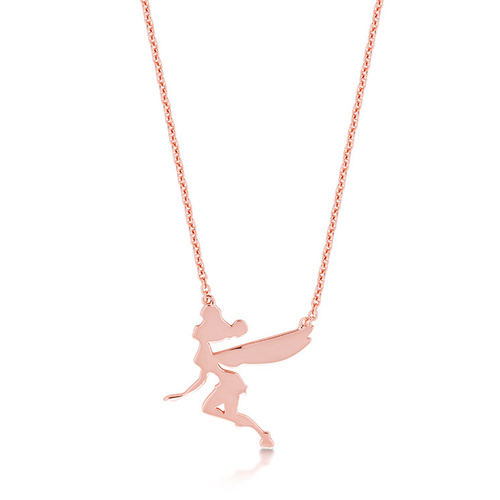Disney Couture Kingdom - Tinker Bell - Silhouette Necklace Rose Gold