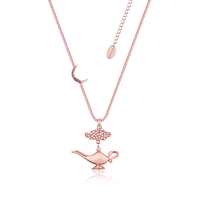 Disney Couture Kingdom - Aladdin - Genie Lamp in the Night Necklace Rose Gold