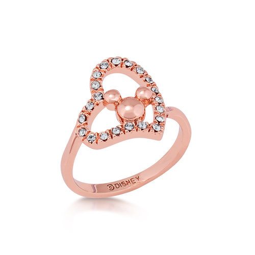 Disney Couture Kingdom - Minnie Mouse - Minnie Loves Mickey Ring Rose Gold Large