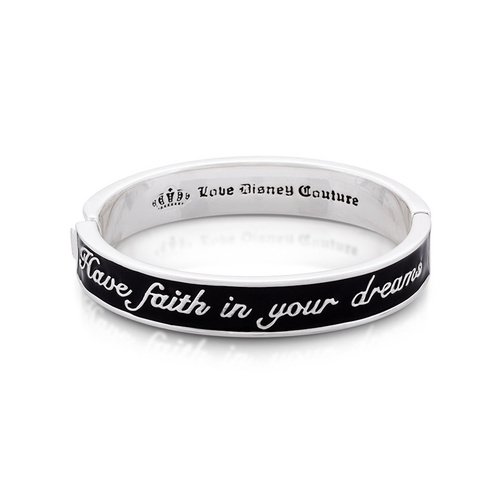 Disney Couture Kingdom - Tinker Bell - Black Dreams Bangle White Gold