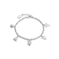 Disney Couture Kingdom - Winnie The Pooh - Hundred Acre Woods Charm Bracelet Silver