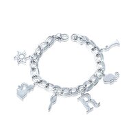 Disney Couture Kingdom - Tangled - Rapunzel Charm Bracelet White Gold