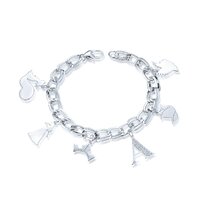 Disney Couture Kingdom - Sleeping Beauty - Aurora Charm Bracelet White Gold