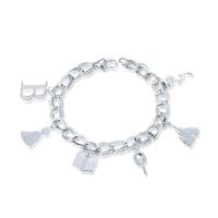 Disney Couture Kingdom - Beauty and the Beast - Belle Charm Bracelet White Gold