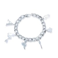 Disney Couture Kingdom - The Little Mermaid - Ariel Charm Bracelet White Gold