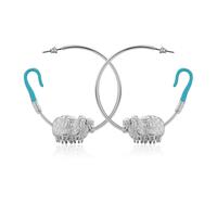 Disney Couture Kingdom - Toy Story - Bo Peep Hoop Earrings White Gold