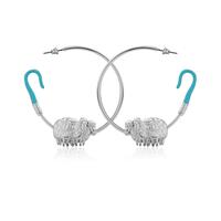 Disney Couture Kingdom - Toy Story - Bo Peep Hoop Earrings White Gold