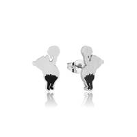 Disney Couture Kingdom - Winnie the Pooh - Hunny Drip Stud Earrings White Gold