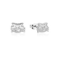 Disney Couture Kingdom - Cinderella - Lucifer Stud Earrings White Gold