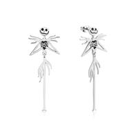 Disney Couture Kingdom - Nightmare Before Christmas - Jack Skellington Drop Earrings White Gold